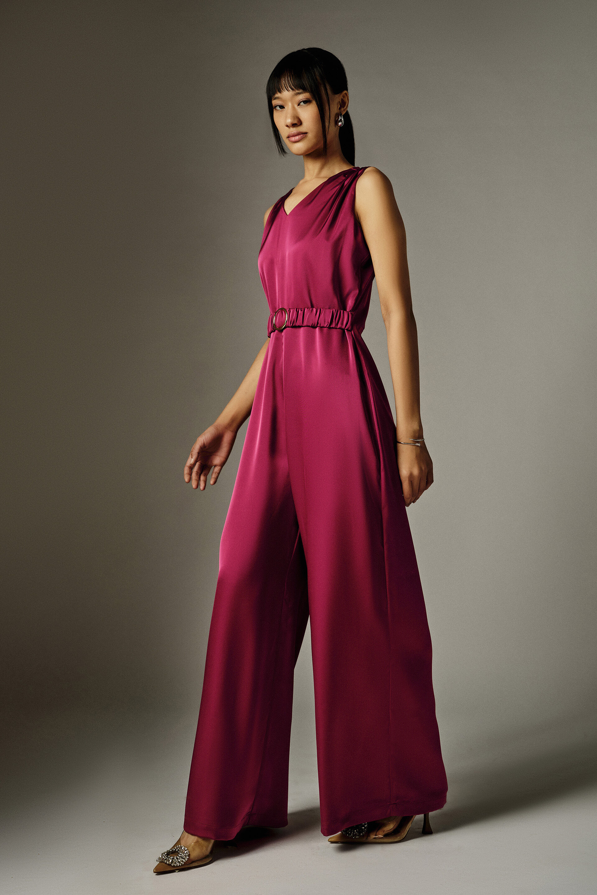 Penelope Wine Jumpsuit, Wine, image 5